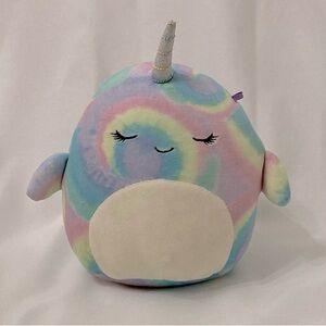 ⭐️ Ter The Narwal Squishmallow 7 inch Rainbow Tie-Dye